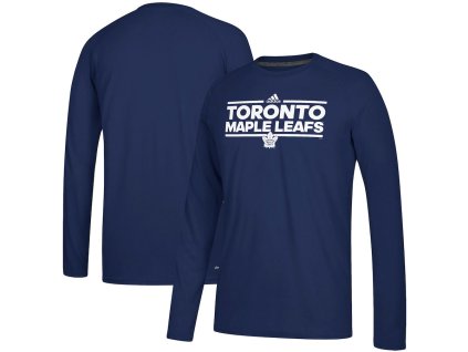 Pánské tričko Toronto Maple Leafs NHL Adidas Dassler Climalite Long Sleeve
