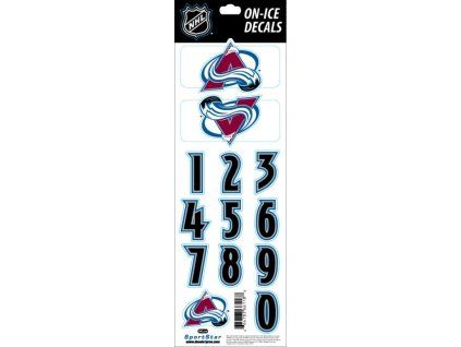 69254 samolepky na helmu colorado avalanche nhl decals