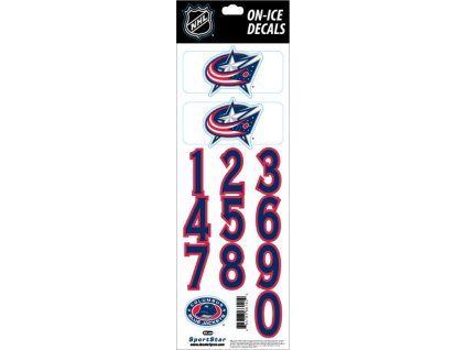 69257 samolepky na helmu columbus blue jackets nhl decals