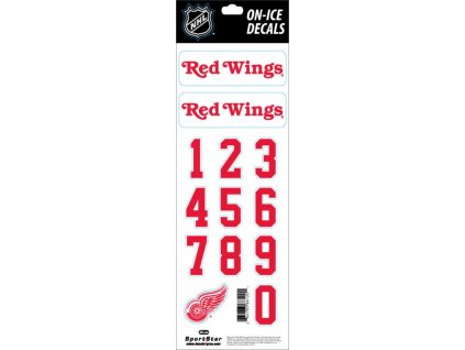 Samolepky na helmu Detroit Red Wings NHL Decals