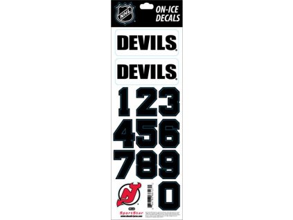 Samolepky na helmu New Jersey Devils NHL Decals