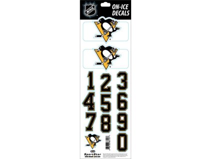 Samolepky na helmu Pittsburgh Penguins NHL Decals