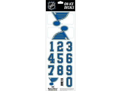 Samolepky na helmu St. Louis Blues NHL Decals