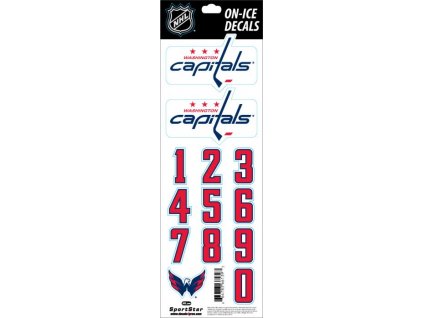 Samolepky na helmu Washington Capitals NHL Decals
