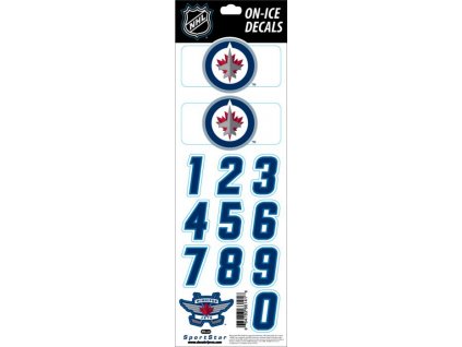 Samolepky na helmu Winnipeg Jets NHL Decals