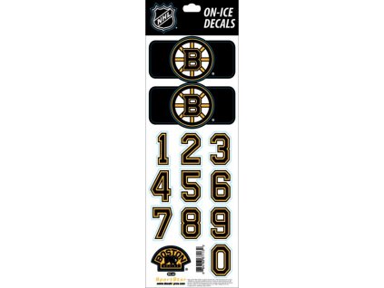 Samolepky na prilbu Boston Bruins Decals Black