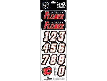 69335 samolepky na helmu calgary flames nhl decals black