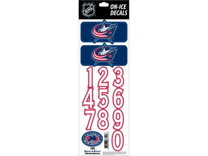 Samolepky na helmu Columbus Blue Jackets NHL Decals Navy