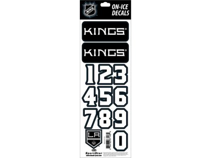 Samolepky na helmu Los Angeles Kings NHL Decals Black