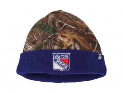 Pánská zimní čepice New York Rangers NHL Real Tree Foxden