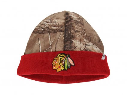 Pánská zimní čepice Chicago Blackhawks NHL Real Tree Foxden