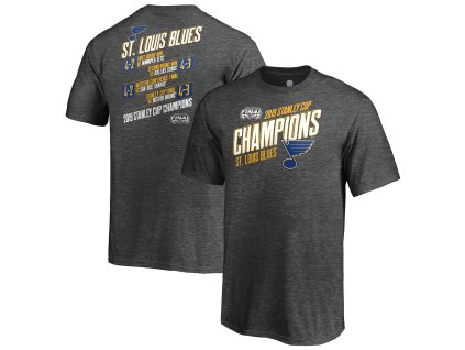 Detské tričko St. Louis Blues 2019 Stanley Cup Champions Hash Marks Schedule
