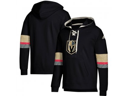 Pánská mikina Vegas Golden Knights NHL Adidas Jersey Lace-Up Pullover Hoodie