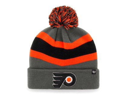 376404 zimni cepice 47 brand breakaway cuff knit nhl philadelphia flyers seda 73714