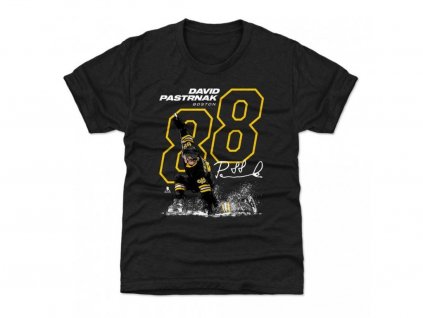 Pánské tričko Boston Bruins NHL David Pastrnak #88 OUTLINE 500 Level
