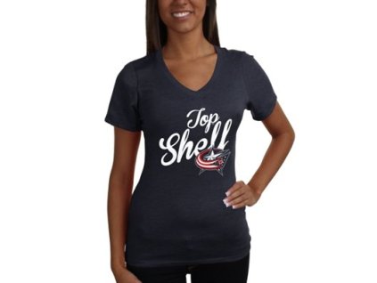 Dámské tričko Columbus Blue Jackets NHL Shelf Tri-Blend