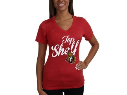 Dámské tričko Ottawa Senators NHL Shelf Tri-Blend