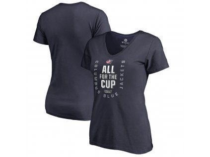 Dámské tričko Columbus Blue Jackets 2018 Stanley Cup Playoffs Bound Behind The Net (Veľkosť dámské XL)