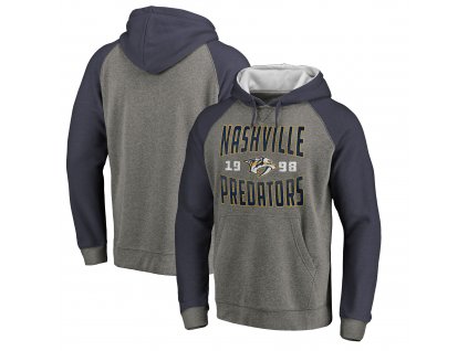 Mikina Nashville Predators Timeless Collection Antique Stack Tri-Blend Raglan (Veľkosť XXL)