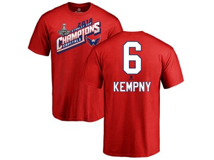 Pánské tričko #6 Michal Kempný Washington Capitals NHL 2018 Stanley Cup Champions