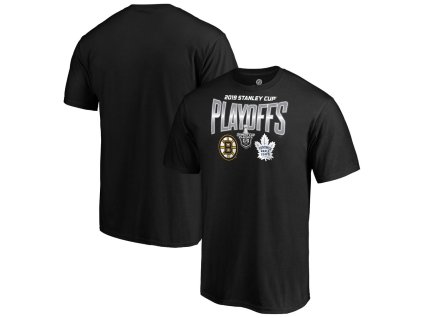 Tričko Boston Bruins vs. Toronto Maple Leafs 2019 Stanley Cup Playoffs Matchup Checking The Boards