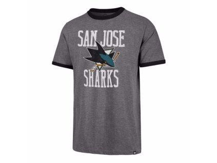 Pánské tričko San Jose Sharks NHL Belridge '47 CAPITAL RINGER Tee