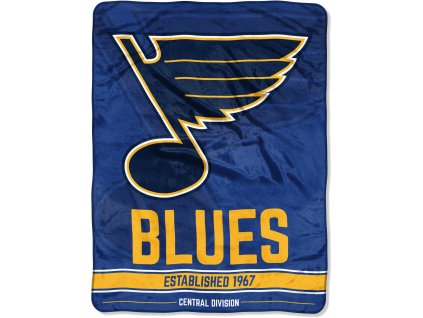 Deka St. Louis Blues NHL Plush Micro Throw Logo