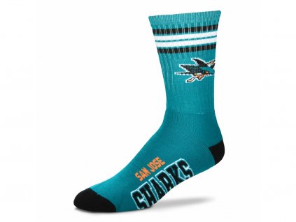 Dětské ponožky San Jose Sharks NHL 4 Stripes Crew