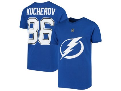 Dětské tričko Nikita Kucherov #86 Tampa Bay Lightning NHL Name Number
