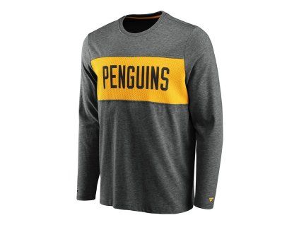 Pánské tričko Pittsburgh Penguins NHL Iconic Back To Basics Long Sleeve