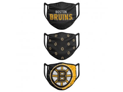 Roušky Boston Bruins FOCO - set 3 kusy (Velikost dospělá velikost)
