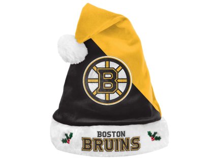 Pánská zimní čepice Boston Bruins NHL FOCO Colorblock Santa Hat