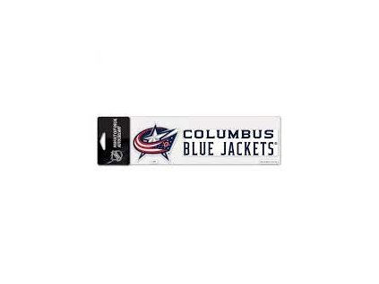 Samolepka Columbus Blue Jackets NHL Logo Text Decal