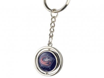 31567 privesek na klice columbus blue jackets puck spinning ring