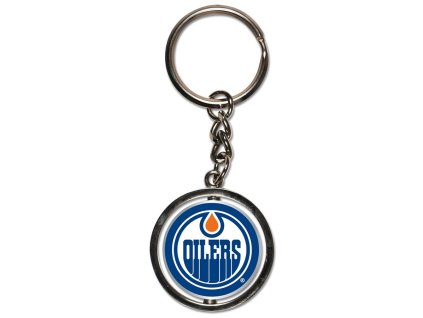 Přívěšek Edmonton Oilers NHL Spinner Key Ring
