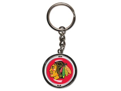 Přívěšek Chicago Blackhawks NHL Spinner Key Ring