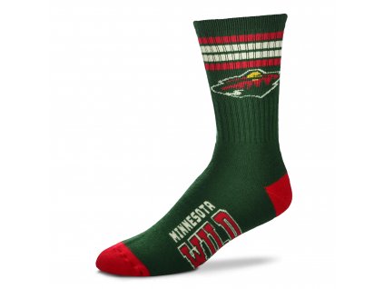 504 Minnesota Wild 4 Stripe Deuce (forest green raspberry)