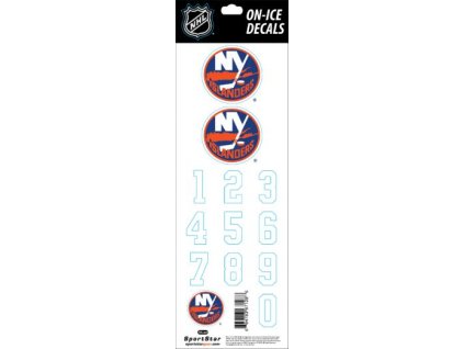 Samolepky na Helmu New York Islanders NHL Decals White