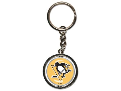 Přívěšek Pittsburgh Penguins NHL Spinner Key Ring