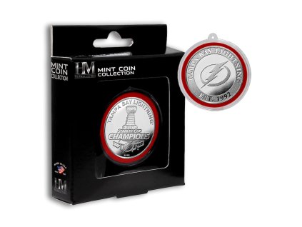 Pamětní Mince Tampa Bay Lightning NHL Highland Mint 2021 Stanley Cup Champions Silver Mint Coin