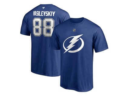 Pánské tričko Andrei Vasilevskiy #88 Tampa Bay Lightning NHL Authentic Stack Name & Number