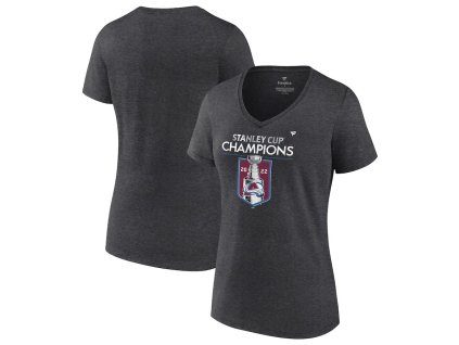Dámské tričko Colorado Avalanche NHL 2022 Stanley Cup Champions Locker Room V-Neck