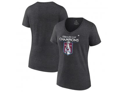 Dámské tričko Colorado Avalanche 2022 Stanley Cup Champions Locker Room V-Neck