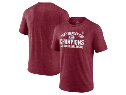 Pánské tričko Colorado Avalanche NHL 2022 Stanley Cup Champions Slap Shot Tri-Blend