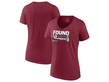 Dámské tričko Colorado Avalanche NHL 2022 Stanley Cup Champions Rebound V-Neck