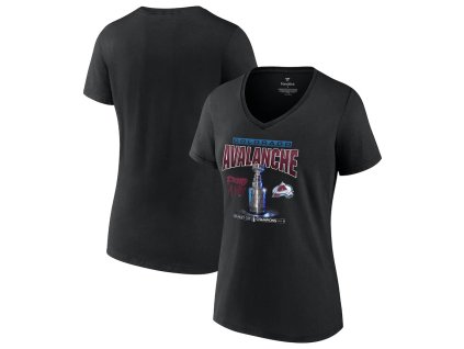 Dámske tričko Colorado Avalanche 2022 Stanley Cup Champions Found A Way 3D V-Neck