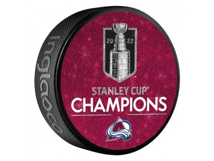 Puk Colorado Avalanche 2022 Stanley Cup Champions Glitter Hockey Puck