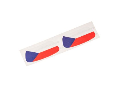 Samolepka na tvář ve tvaru české vlajky