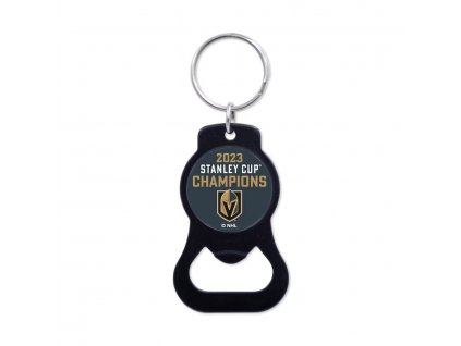 Přívěšek na klíče Vegas Golden Knights 2023 Stanley Cup Champions Bottle Opener Key Ring