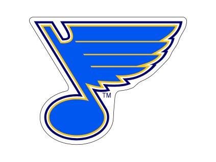 Magnet St. Louis Blues NHL Akryl Primary Logo
